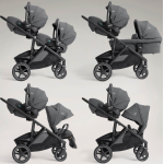 Joie versiti™ 多功能雙層嬰兒手推車 (灰藍色)